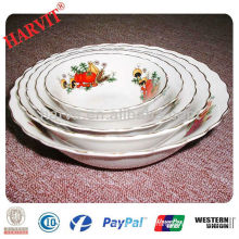Lotus rim chinese porcelain bowls